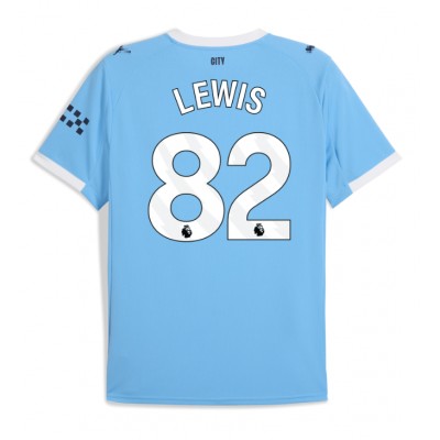Fotballdrakt Herre Manchester City Rico Lewis #82 Hjemmedrakt 2025-26 Kortermet Fotballdrakt Herre Manchester City Rico Lewis #82 Hjemmedrakt 2025-26 Kortermet